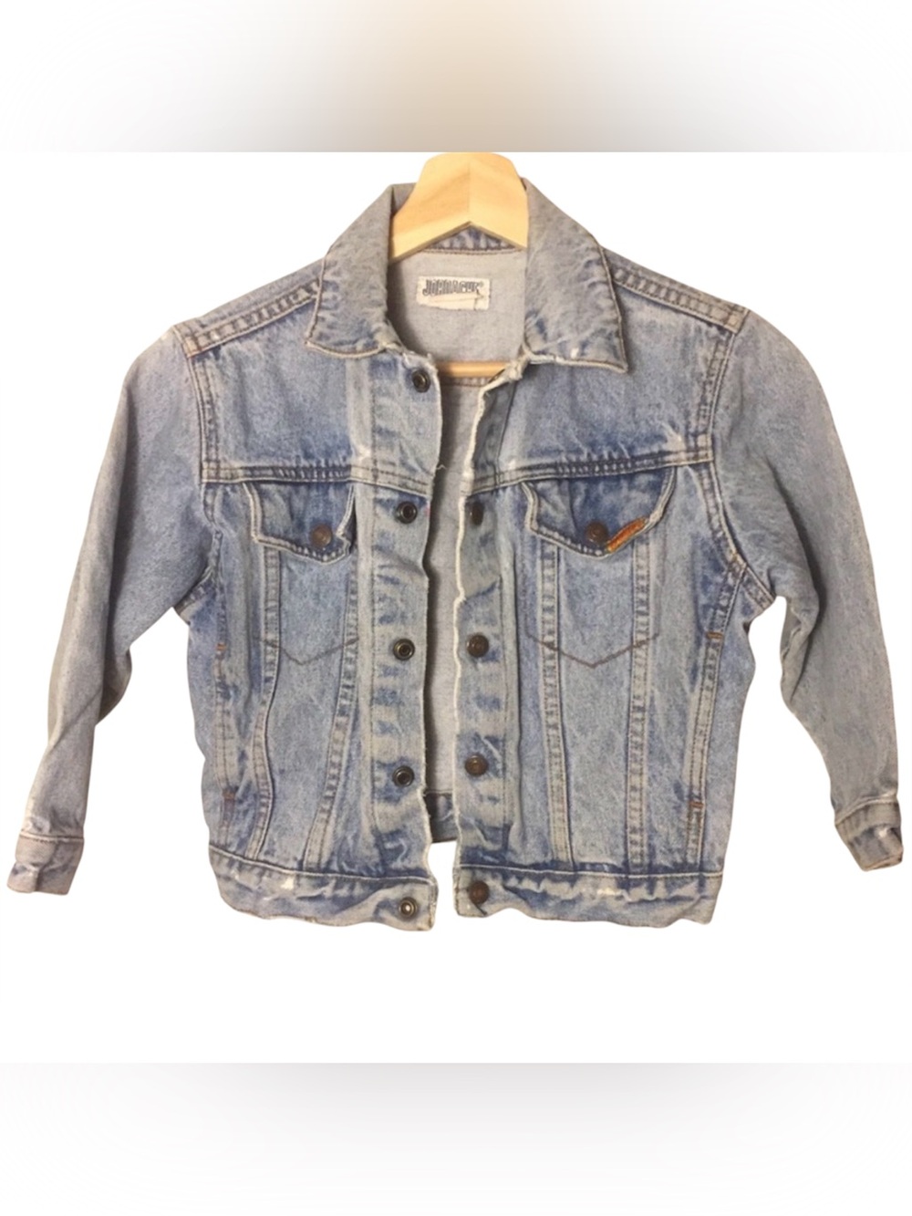 Vtg Jordache Denim Snap Button Jacket